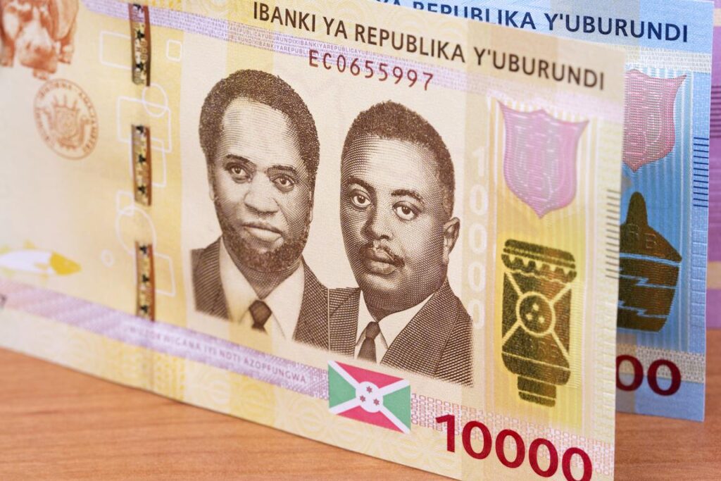 Geldschein Burundi 10000er Note
